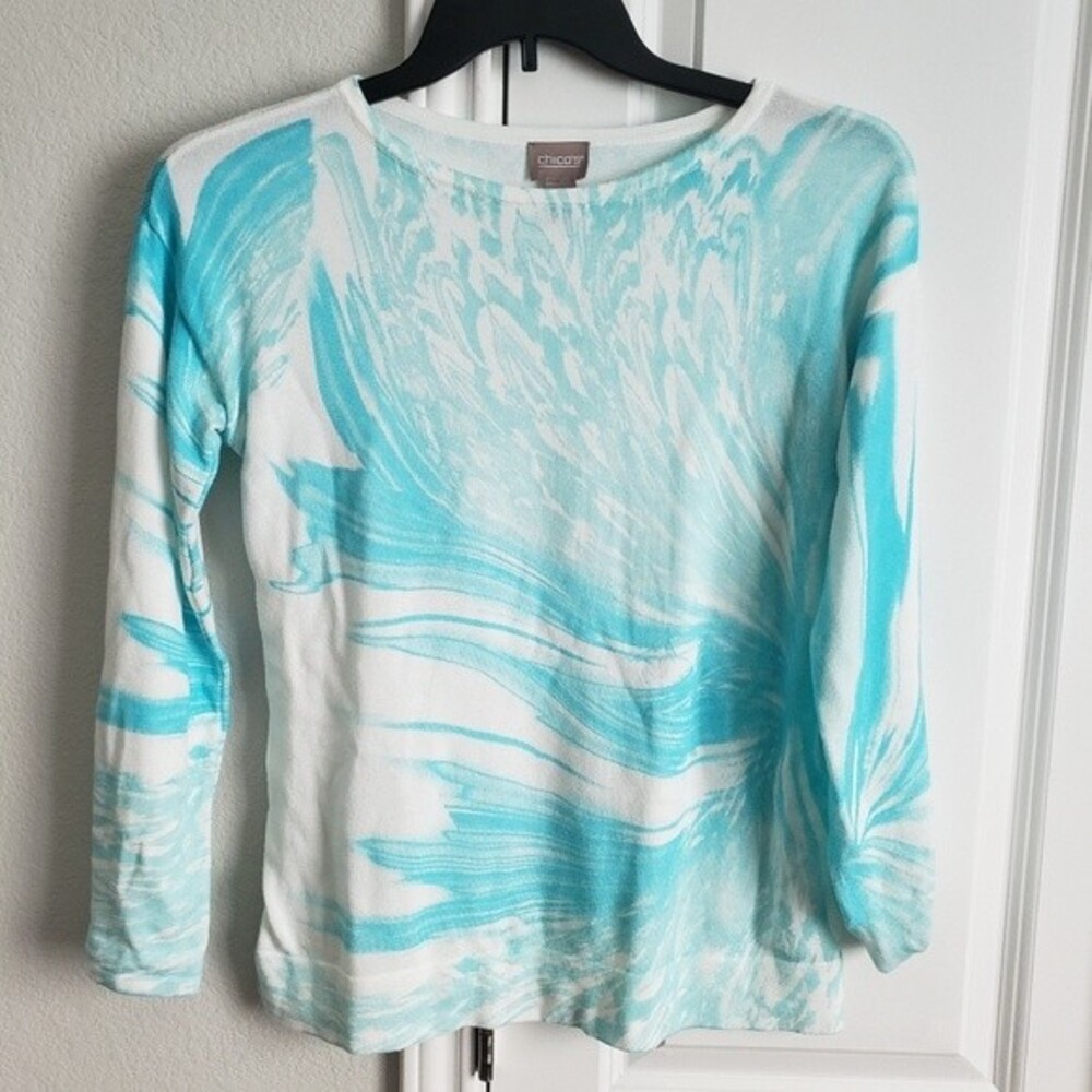CHICO'S Sea Breeze Sweater Size O/S